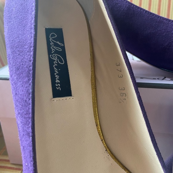 Lulu Guinness Nathalie Purple Shoes - Picture 8 of 8